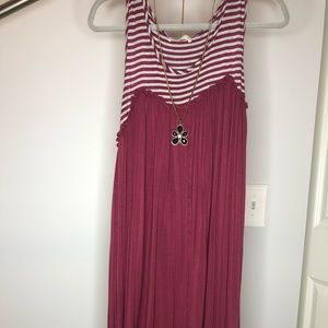 Alter’d State garnet and grey dress